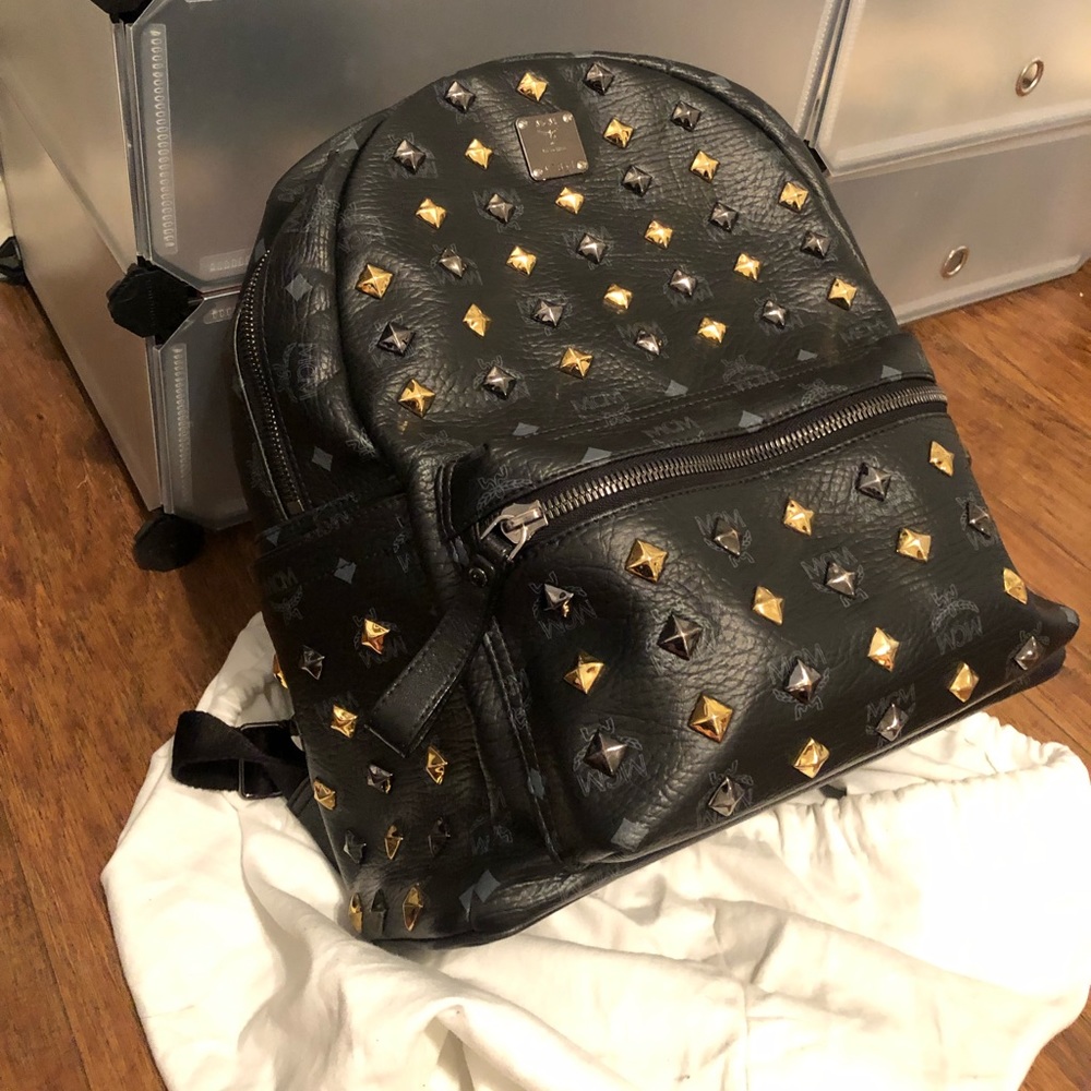 MCM Studded Backpack